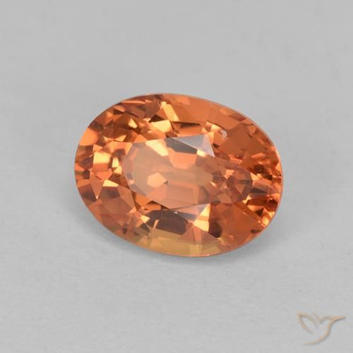 9,17 ctw natürlicher Warme Aprikosenorange Saphir, Oval, VVS