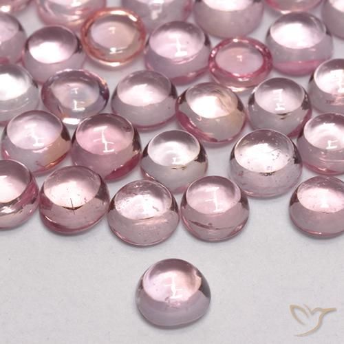 0.22ct Natürlicher Helles Kaugummirosa Saphir, Runden, Transparent