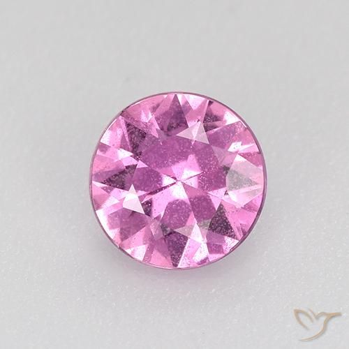 0.55ct Natürlicher Purpur Rosa Saphir, Runden, VS