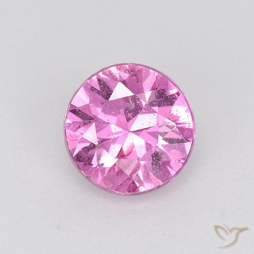 0.58ct Natürlicher Purpur Rosa Saphir, Runden, VS