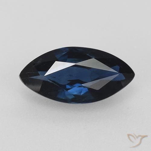 0.75ct Natürlicher dunkelblau Saphir, Marquise, VVS-VS