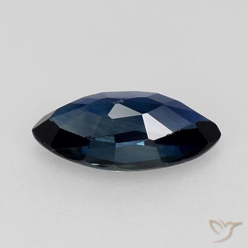 9,17 ctw natürlicher dunkelblau Saphir, Marquise, VVS-VS