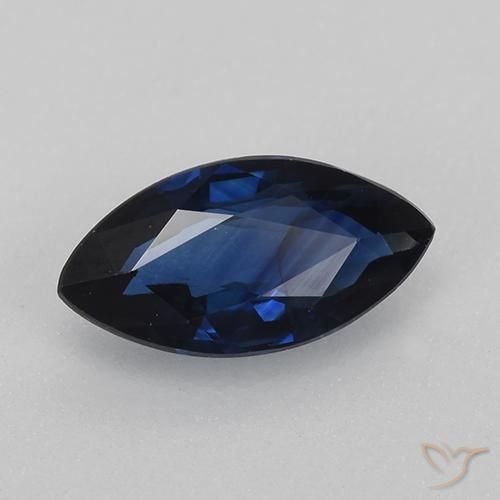 9,17 ctw natürlicher dunkelblau Saphir, Marquise, VVS-VS