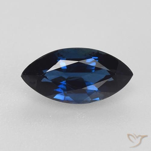 0.80ct Natürlicher Dämmerungsblau Saphir, Marquise, VVS-VS