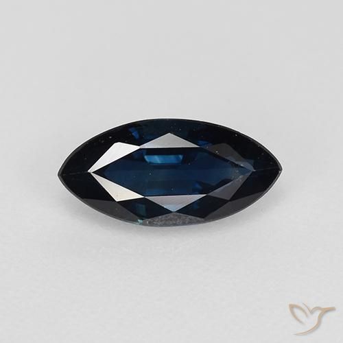 0.77ct Natürlicher Mitternachtsblau Saphir, Marquise, VVS-VS