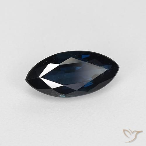 9,17 ctw natürlicher Mitternachtsblau Saphir, Marquise, VVS-VS