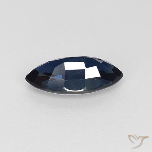 9,17 ctw natürlicher Mitternachtsblau Saphir, Marquise, VVS-VS