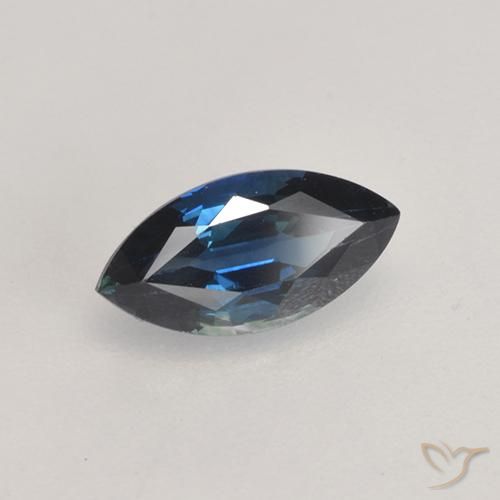 0.82ct Natürlicher dunkelblau Saphir, Marquise, VVS-VS
