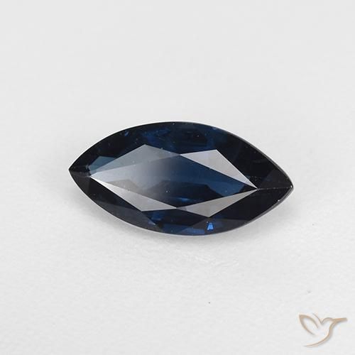 9,17 ctw natürlicher dunkelblau Saphir, Marquise, VS