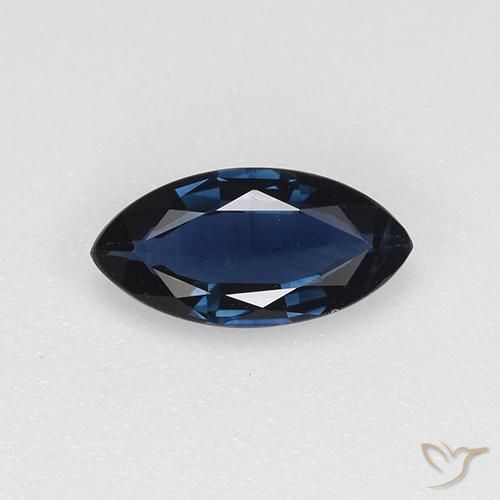 0.66ct Natürlicher Mitternachtsblau Saphir, Marquise, VVS-VS