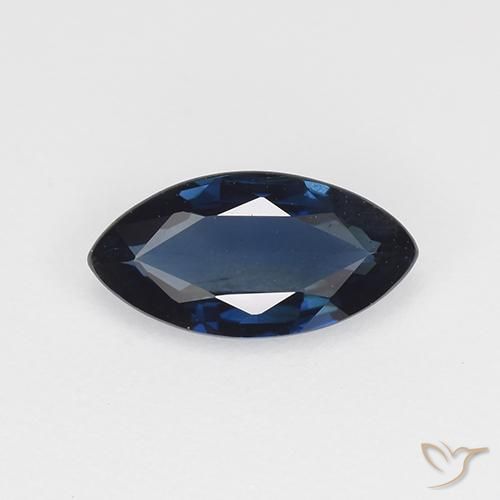 0.69ct Natürlicher Mitternachtsblau Saphir, Marquise, VVS-VS