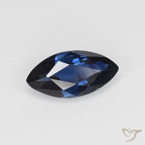 9,17 ctw natürlicher dunkelblau Saphir, Marquise, VVS-VS