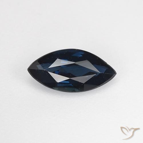 0.64ct Natürlicher dunkelblau Saphir, Marquise, VVS-VS