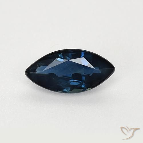 0.71ct Natürlicher dunkelblau Saphir, Marquise, VVS-VS