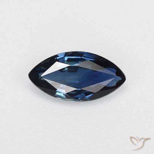 0.66ct Natürlicher Mitternachtsblau Saphir, Marquise, VVS-VS
