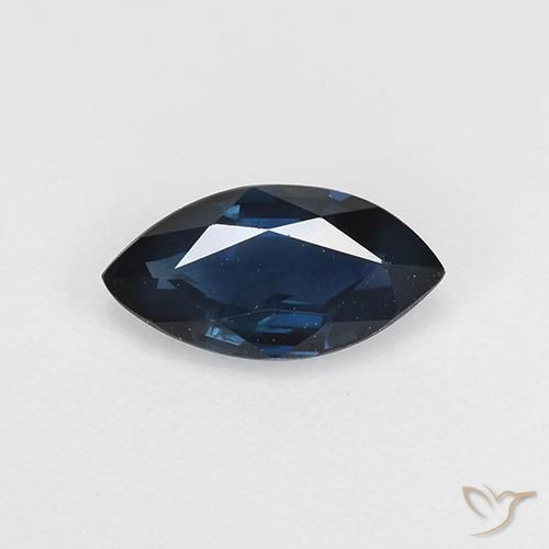 0.66ct Natürlicher Mitternachtsblau Saphir, Marquise, VVS-VS
