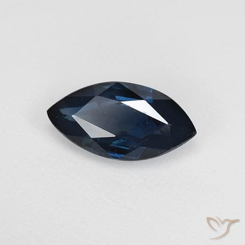 9,17 ctw natürlicher Mitternachtsblau Saphir, Marquise, VVS-VS
