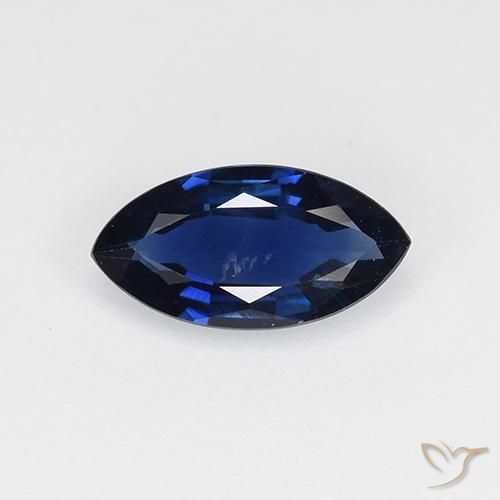 0.63ct Natürlicher Dämmerungsblau Saphir, Marquise, VVS-VS