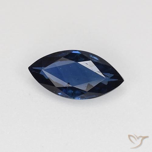 0.64ct Natürlicher tiefblau Saphir, Marquise, VS