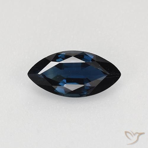 0.62ct Natürlicher Nachtblau Saphir, Marquise, VVS