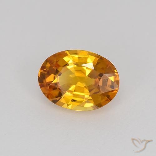 9,17 ctw natürlicher Erde Orange Saphir, Oval, VVS-VS
