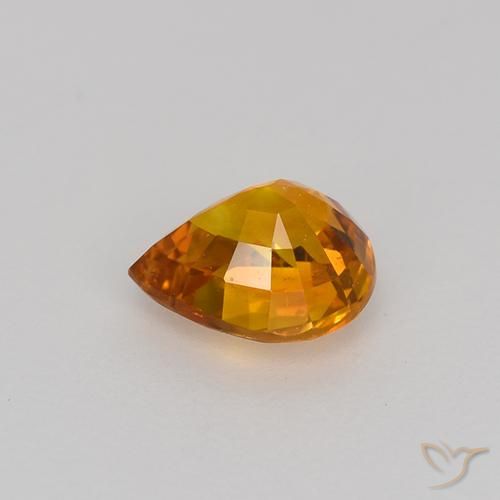 9,17 ctw natürlicher Mittelorange Saphir, Birnenform, VVS-VS