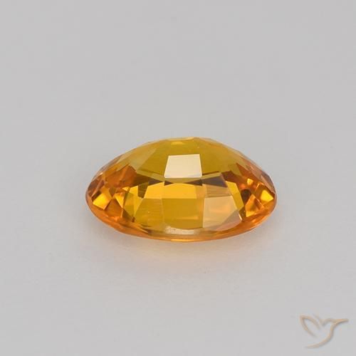 9,17 ctw natürlicher Aprikose Orange Saphir, Oval, VVS-VS