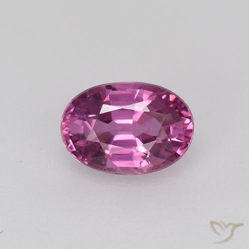 0.71ct Natürlicher rötlich-lila Saphir, Oval, VVS