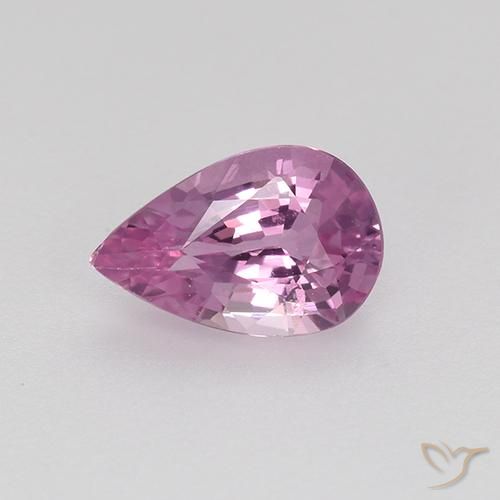 0.58ct Natürlicher Rosaig-lila Saphir, Birnenform, VVS-VS