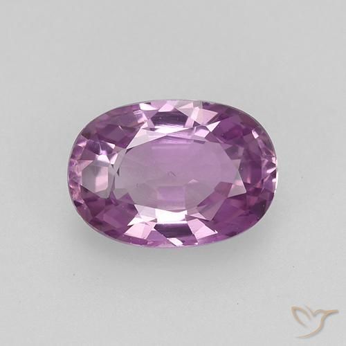 0.90ct Natürlicher tieflila Saphir, Oval, VVS