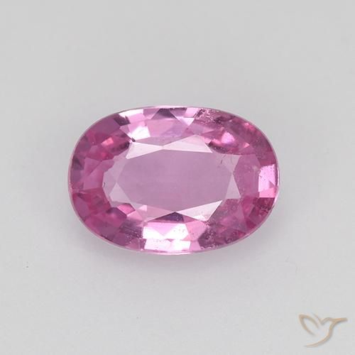 0.70ct Natürlicher Königslila Rosa Saphir, Oval, VVS-VS