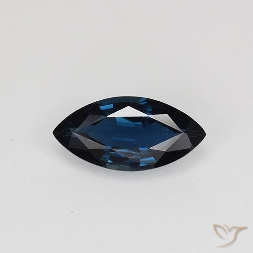 0.66ct Natürlicher Mitternachtsblau Saphir, Marquise, VVS