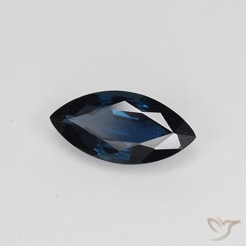 9,17 ctw natürlicher Mitternachtsblau Saphir, Marquise, VVS