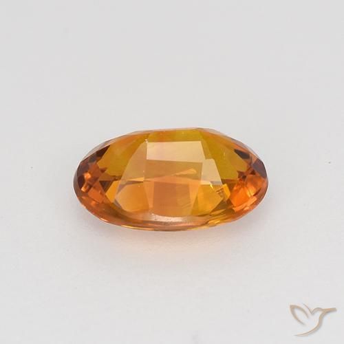 9,17 ctw natürlicher tieforange Saphir, Oval, VVS