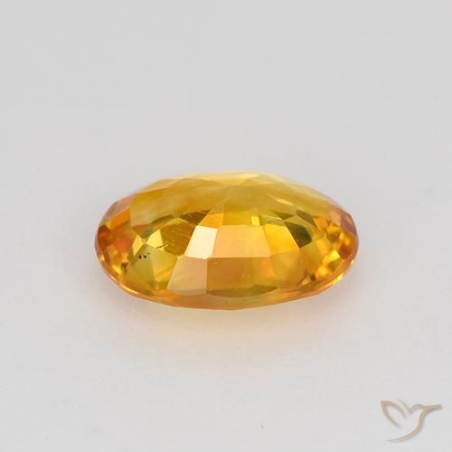 9,17 ctw natürlicher Aprikose Orange Saphir, Oval, VVS-VS