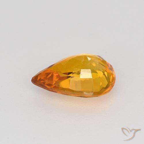 9,17 ctw natürlicher Golden Saphir, Birnenform, VVS