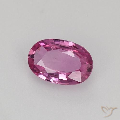 9,17 ctw natürlicher Mittelrosa Saphir, Oval, VVS-VS