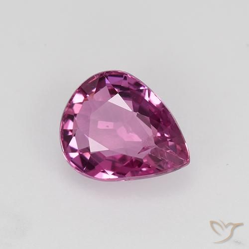 9,17 ctw natürlicher Magenta Saphir, Birnenform, VVS-VS