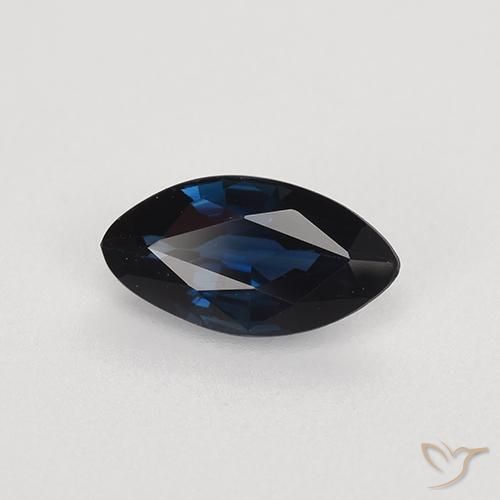 9,17 ctw natürlicher Mitternachtsblau Saphir, Marquise, VVS