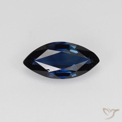 0.58ct Natürlicher Nachtblau Saphir, Marquise, VVS-VS