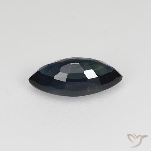 9,17 ctw natürlicher Schwarz Blau Saphir, Marquise, VVS-VS