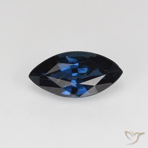 0.70ct Natürlicher Mitternachtsblau Saphir, Marquise, VVS-VS