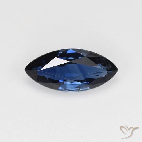 0.65ct Natürlicher Mitternachtsblau Saphir, Marquise, VVS-VS