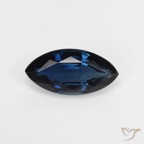 0.74ct Natürlicher Nachtblau Saphir, Marquise, VVS-VS