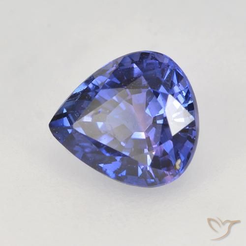 9,17 ctw natürlicher violett-blau Saphir, Birnenform, VVS-VS