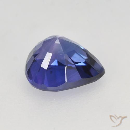 9,17 ctw natürlicher violett-blau Saphir, Birnenform, VVS-VS