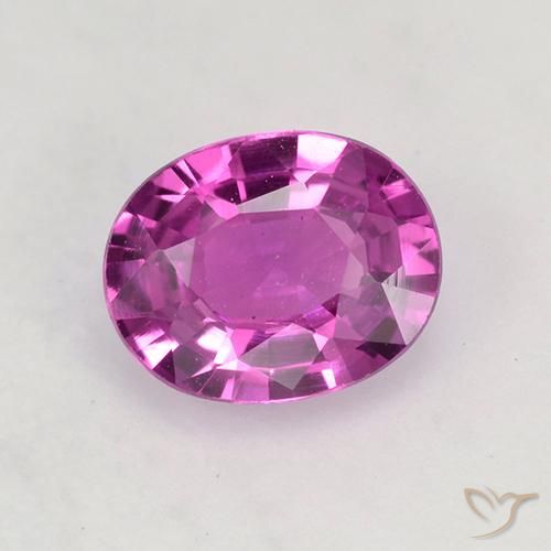 0.65ct Natürlicher Lila-rosa Saphir, Oval, VVS