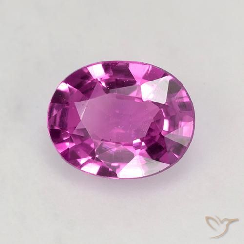 9,17 ctw natürlicher Lila-rosa Saphir, Oval, VVS