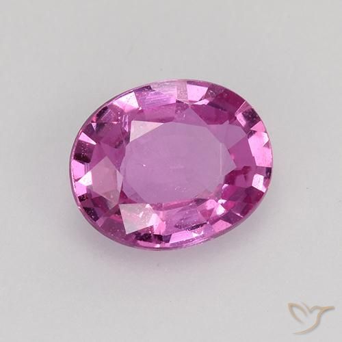 0.73ct Natürlicher Königslila Rosa Saphir, Oval, VVS-VS