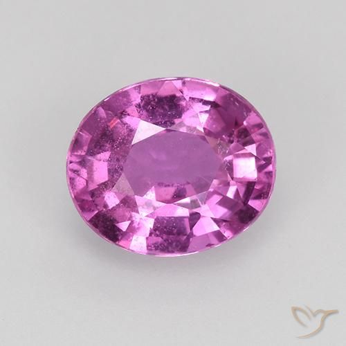 0.80ct Natürlicher Mittel-Dunkelviolett Saphir, Oval, VS, Photo A
